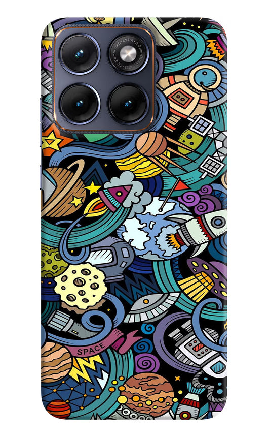 Space Abstract Moto Edge 70 Fusion Hard Case Back Cover by Casekaro