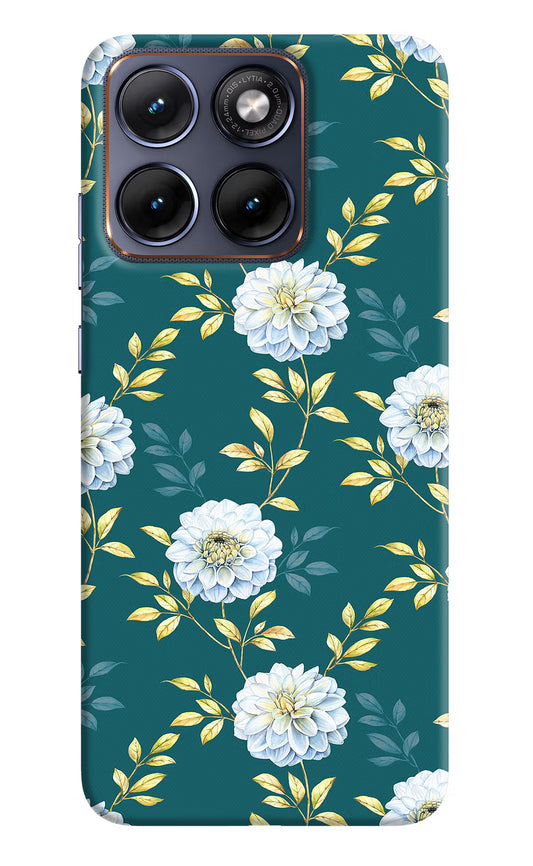 Flowers Moto Edge 70 Fusion Hard Case Back Cover by Casekaro