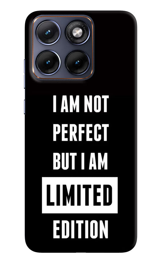 I Am Not Perfect But I Am Limited Edition Moto Edge 70 Fusion Hard Case Back Cover by Casekaro