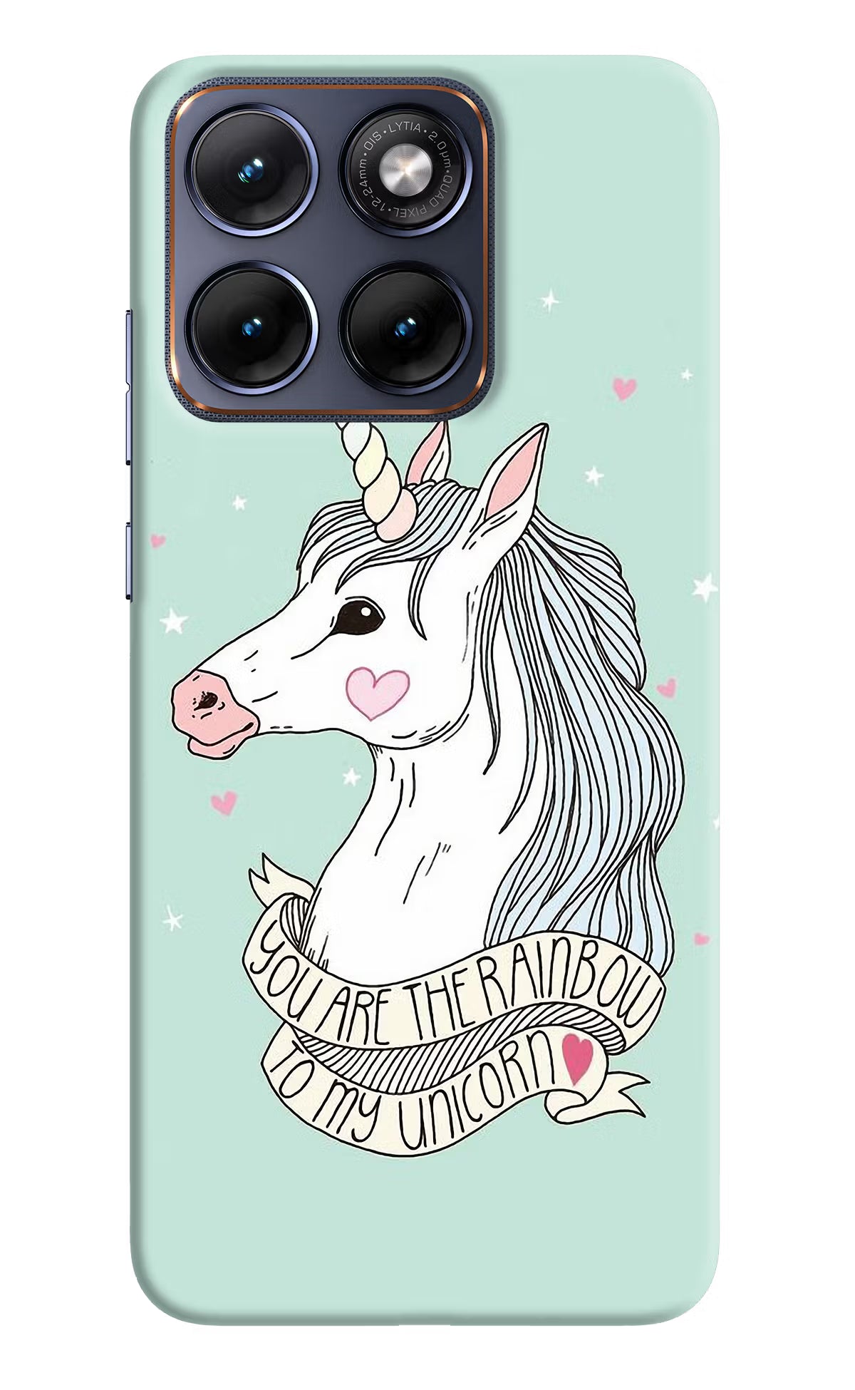 Unicorn Wallpaper Moto Edge 70 Fusion Hard Case Back Cover by Casekaro