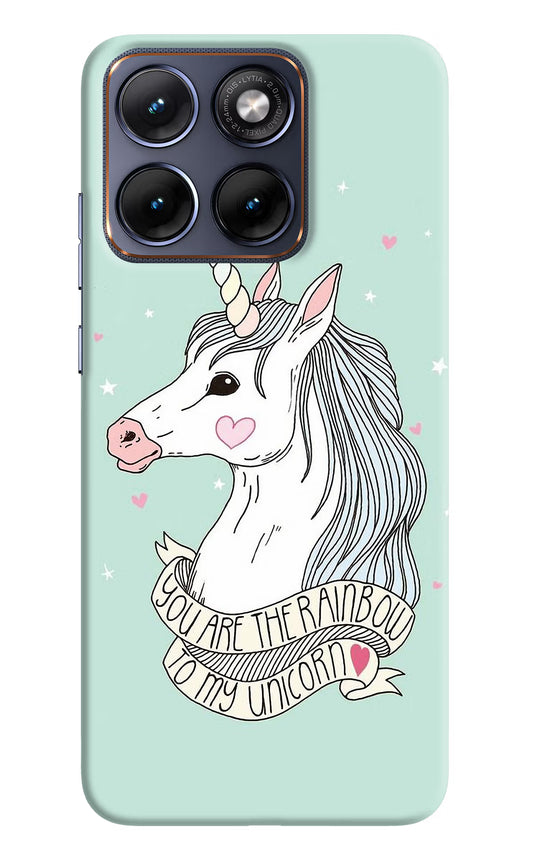 Unicorn Wallpaper Moto Edge 70 Fusion Hard Case Back Cover by Casekaro