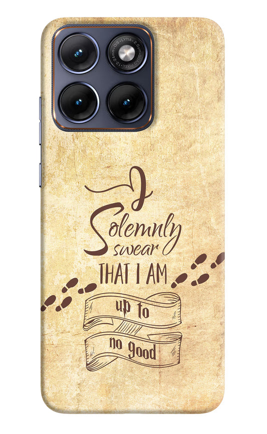 I Solemnly swear that i up to no good Moto Edge 70 Fusion Hard Case Back Cover by Casekaro