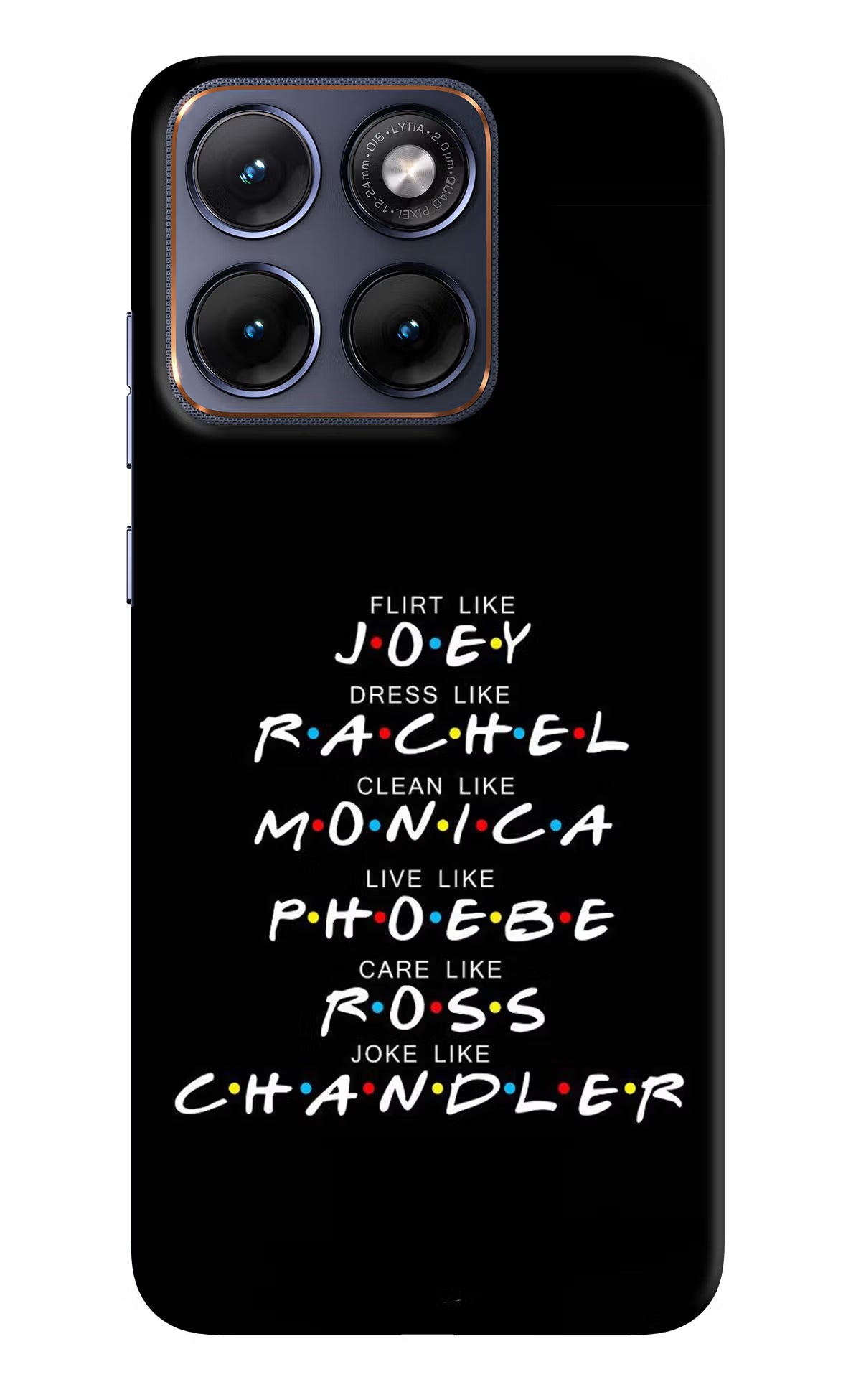 FRIENDS Character Moto Edge 70 Fusion Hard Case Back Cover by Casekaro