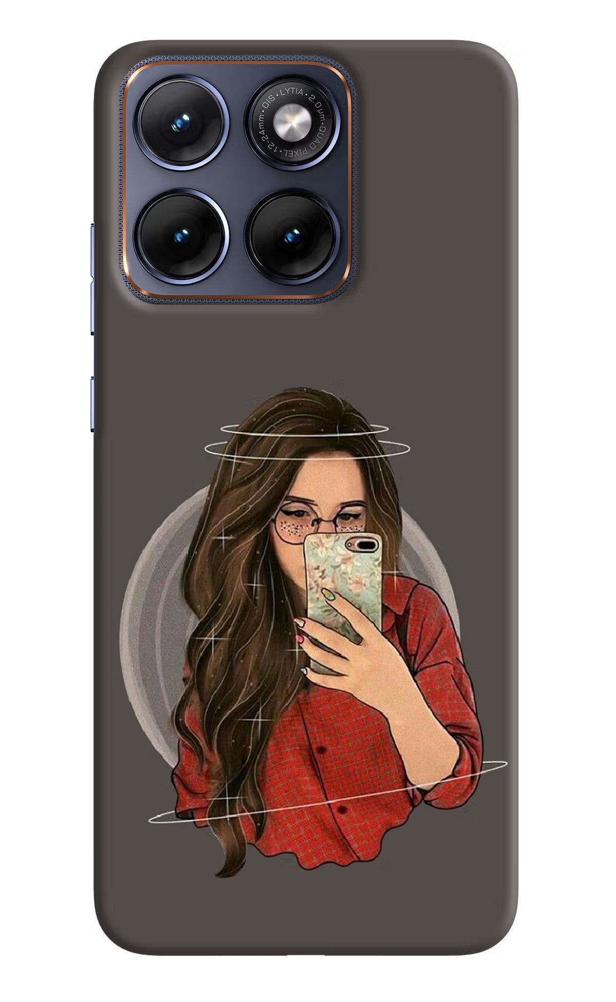 Selfie Queen Moto Edge 70 Fusion Hard Case Back Cover by Casekaro