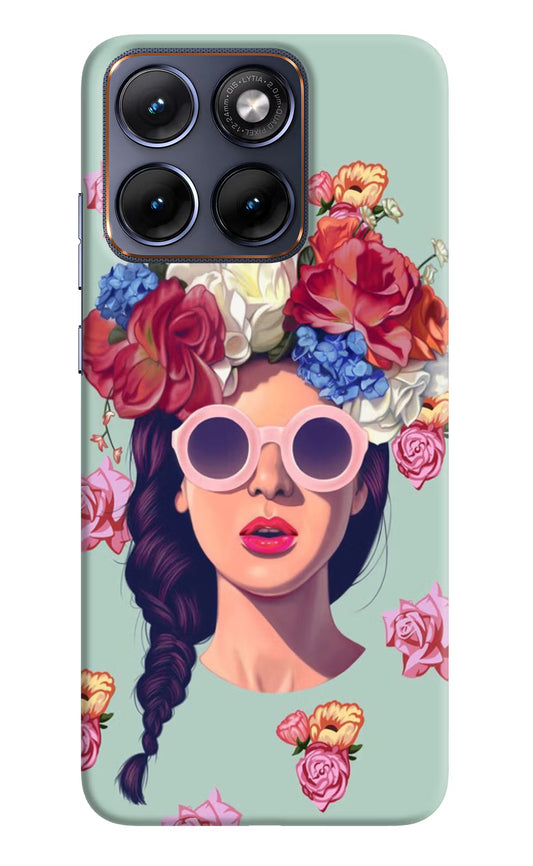 Pretty Girl Moto Edge 70 Fusion Hard Case Back Cover by Casekaro