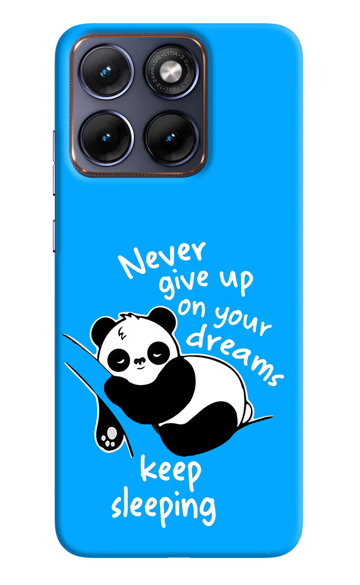 Keep Sleeping Moto Edge 70 Fusion Hard Case Back Cover by Casekaro