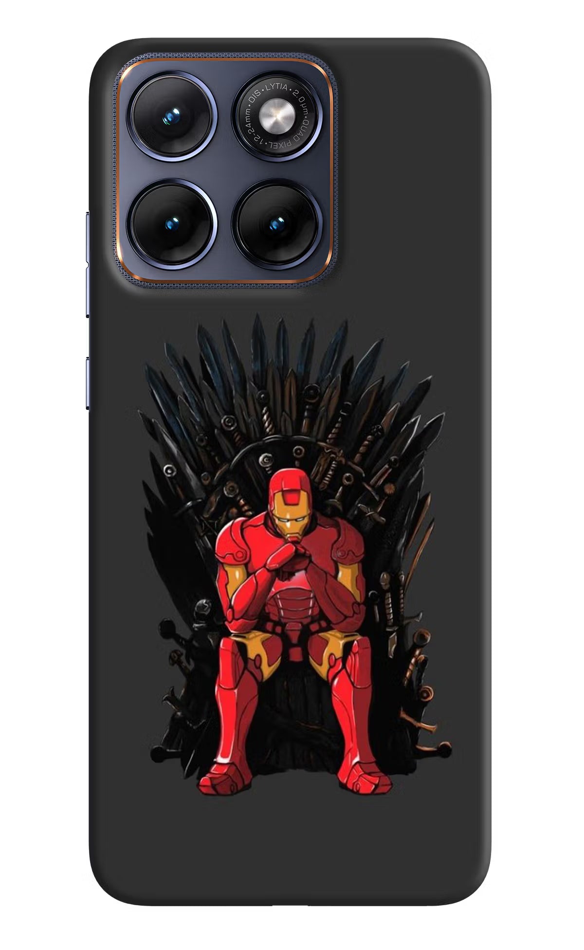 Ironman Throne Moto Edge 70 Fusion Hard Case Back Cover by Casekaro