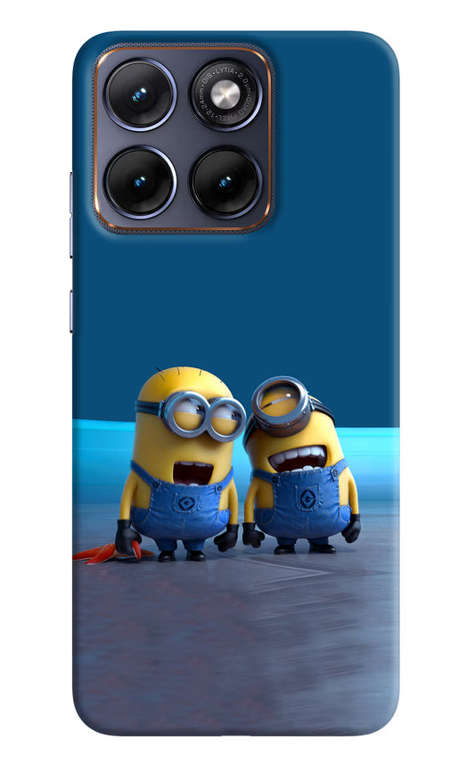 Minion Laughing Moto Edge 70 Fusion Hard Case Back Cover by Casekaro