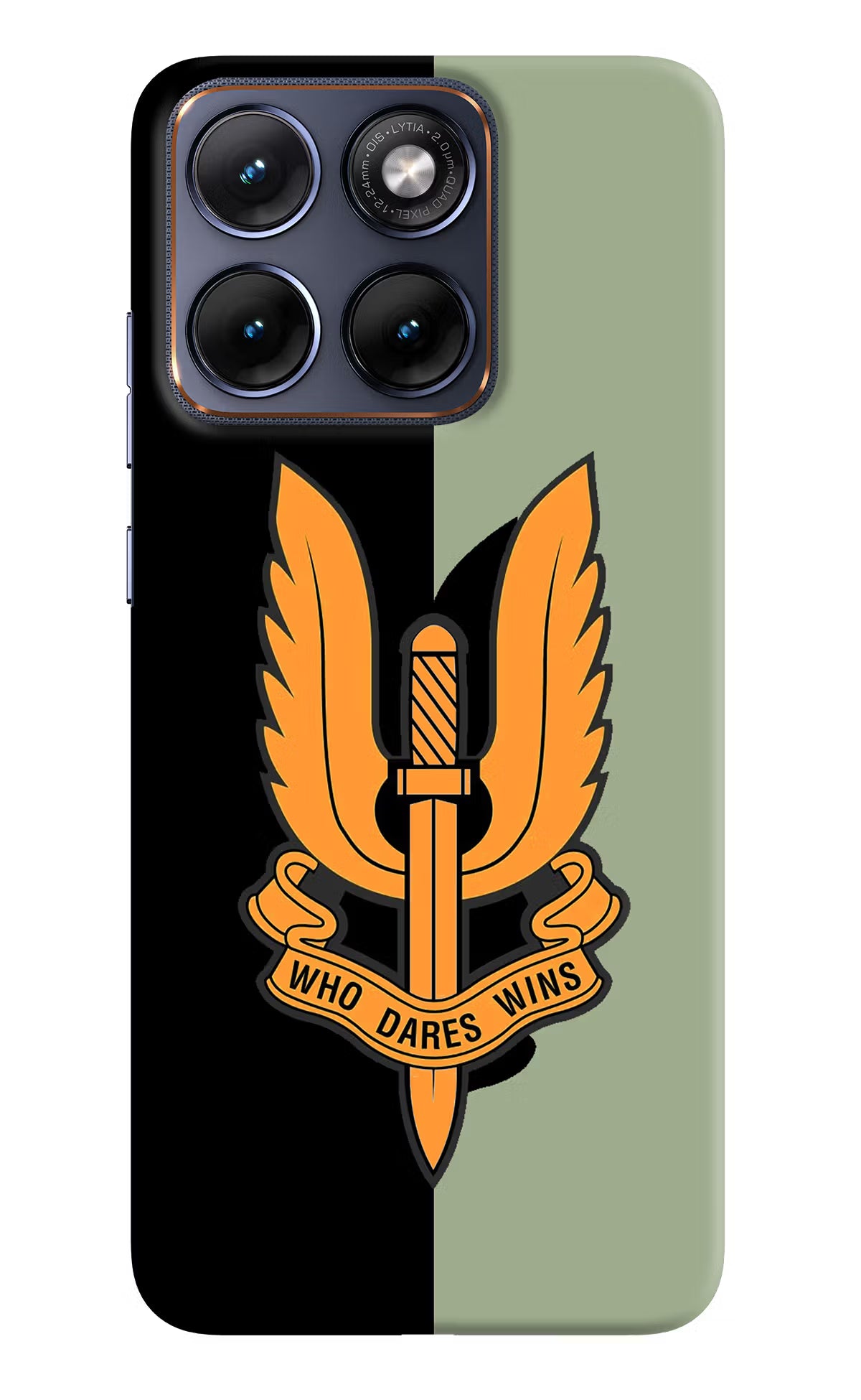 Balidan Logo Moto Edge 70 Fusion Hard Case Back Cover by Casekaro