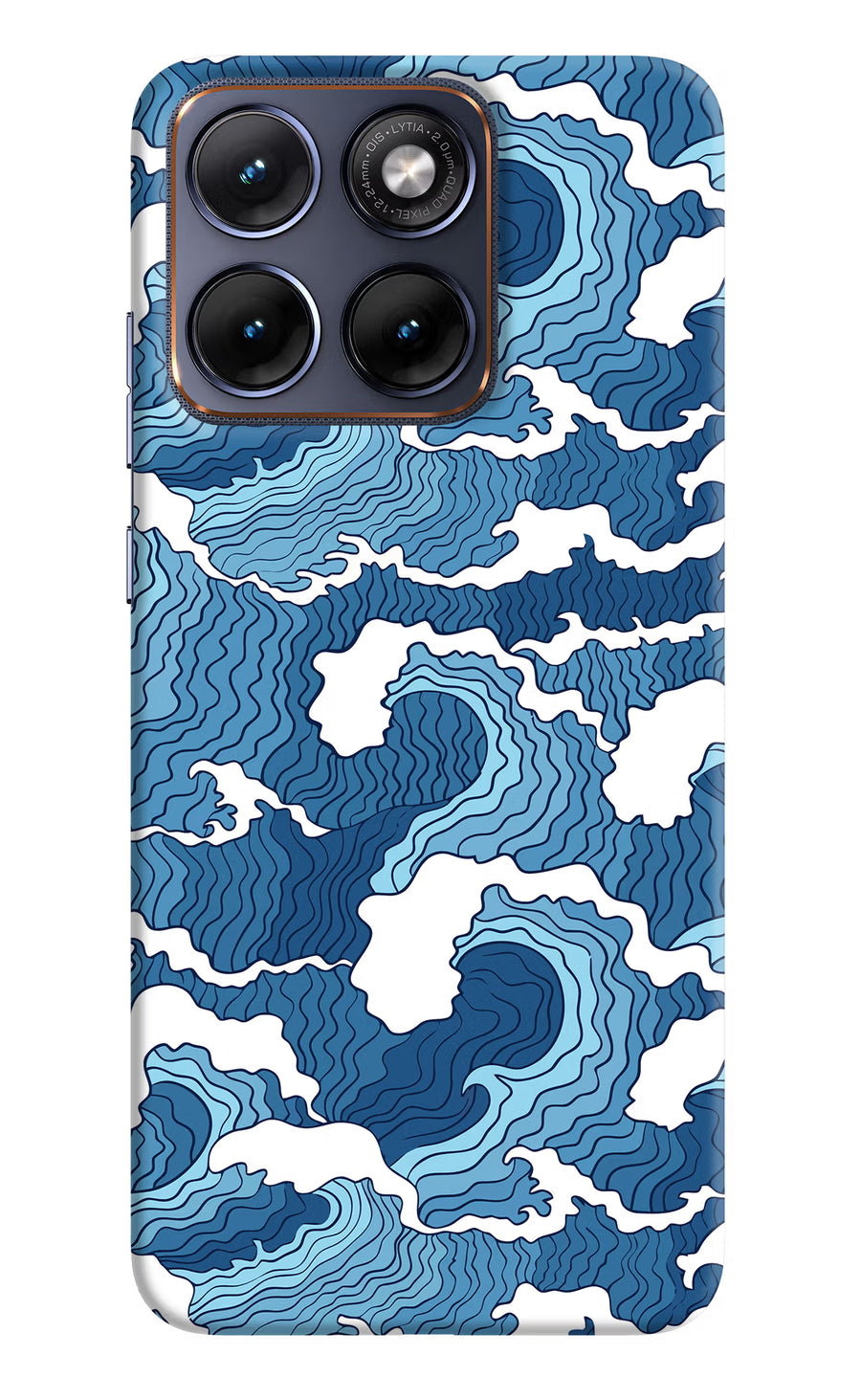 Blue Waves Moto Edge 70 Fusion Back Cover, Hard case