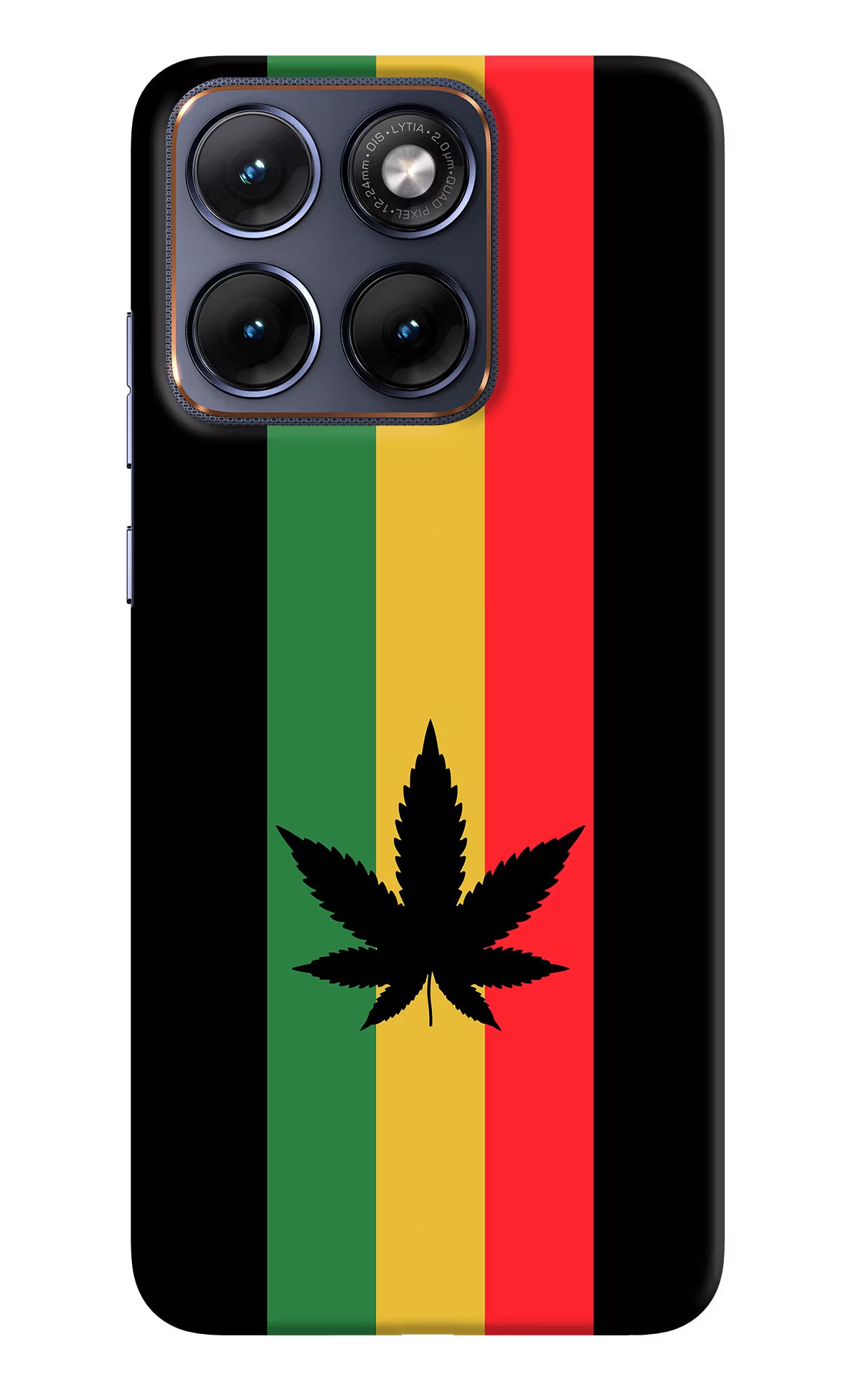Weed Flag Moto Edge 70 Fusion Hard Case Back Cover by Casekaro