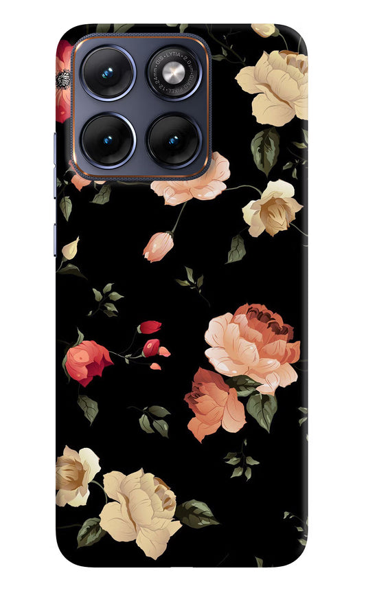 Flowers Moto Edge 70 Fusion Hard Case Back Cover by Casekaro