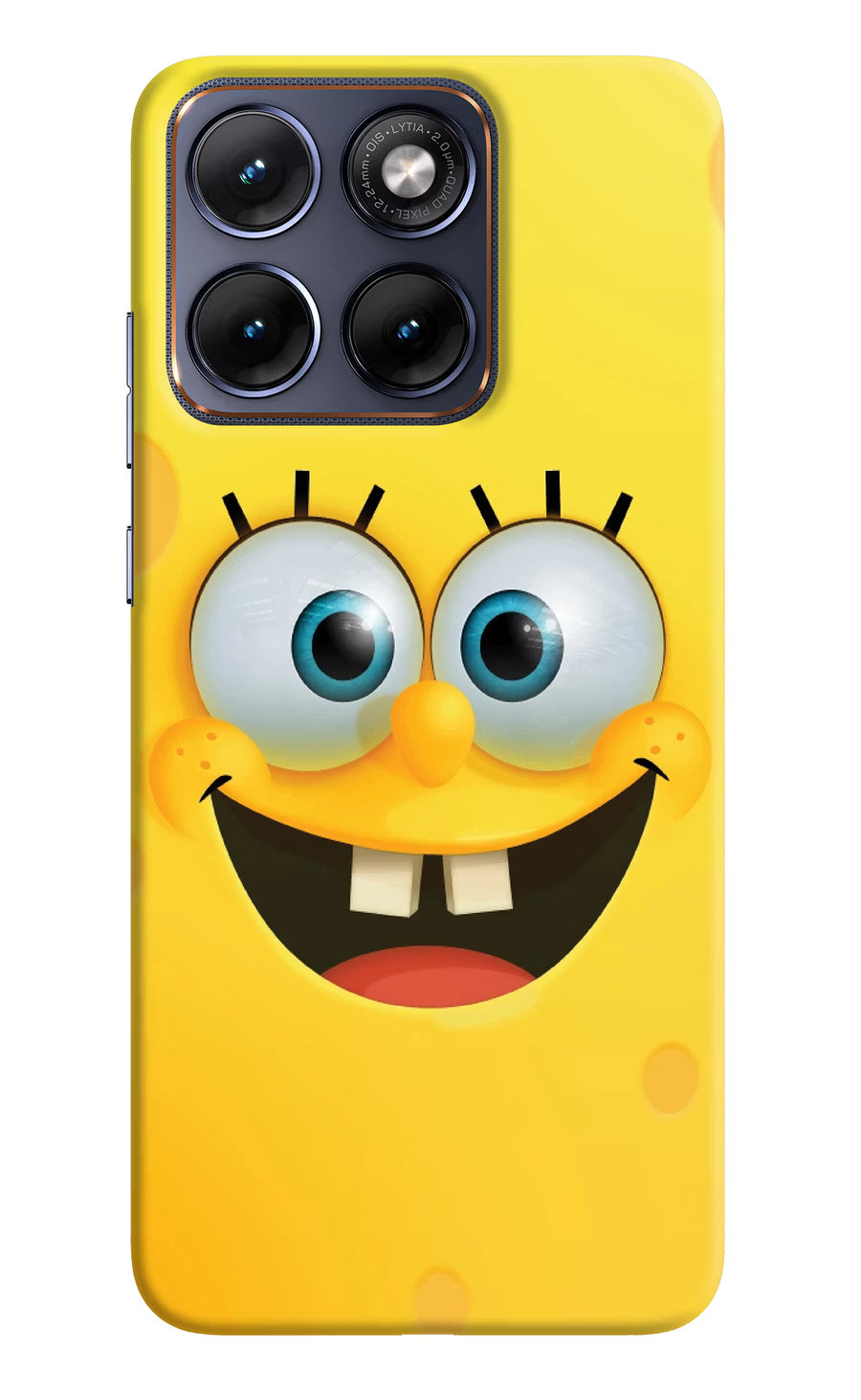 Sponge 1 Moto Edge 70 Fusion Back Cover, Hard case