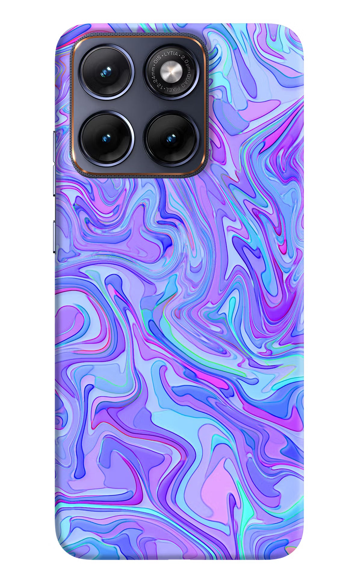 Glitter Moto Edge 70 Fusion Hard Case Back Cover by Casekaro