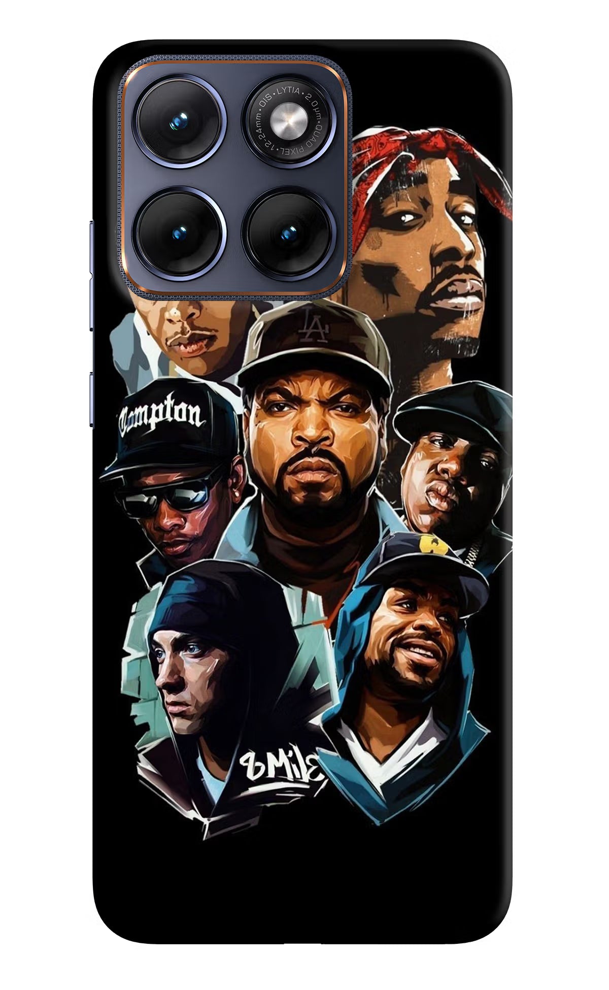 Rappers Moto Edge 70 Fusion Hard Case Back Cover by Casekaro
