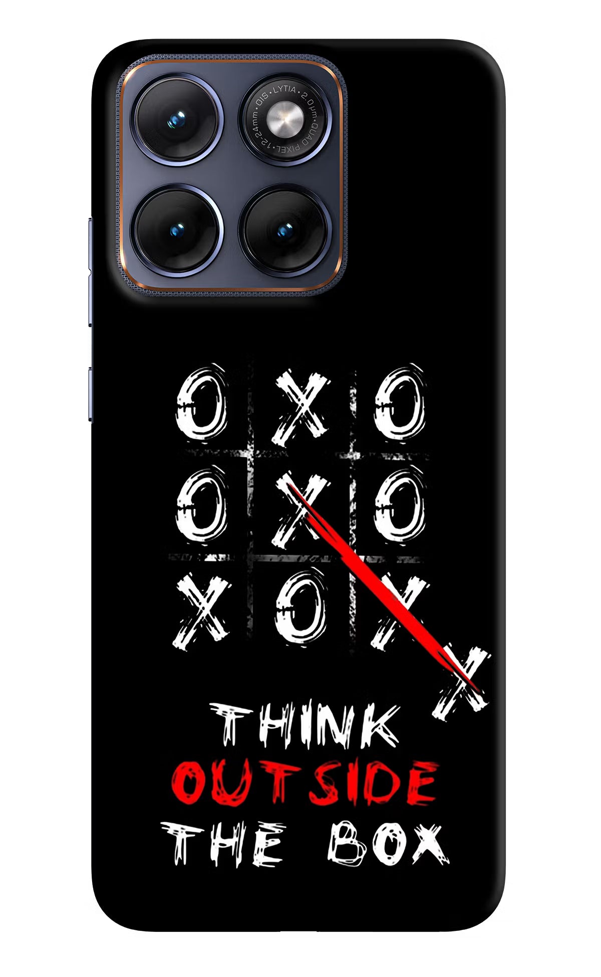 Think out of the BOX Moto Edge 70 Fusion Hard Case Back Cover by Casekaro