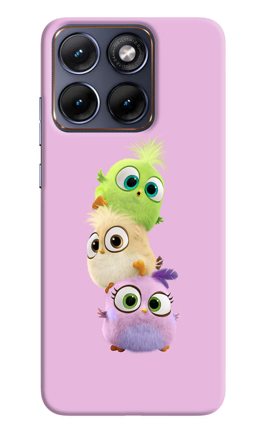 Cute Little Birds Moto Edge 70 Fusion Hard Case Back Cover by Casekaro