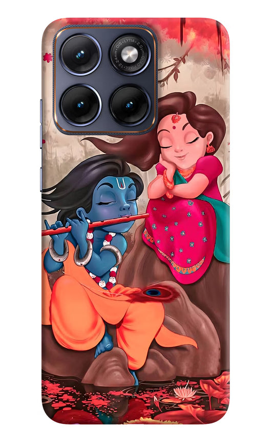 Radhe Krishna Moto Edge 70 Fusion Hard Case Back Cover by Casekaro