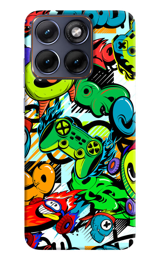 Game Doodle Moto Edge 70 Fusion Hard Case Back Cover by Casekaro