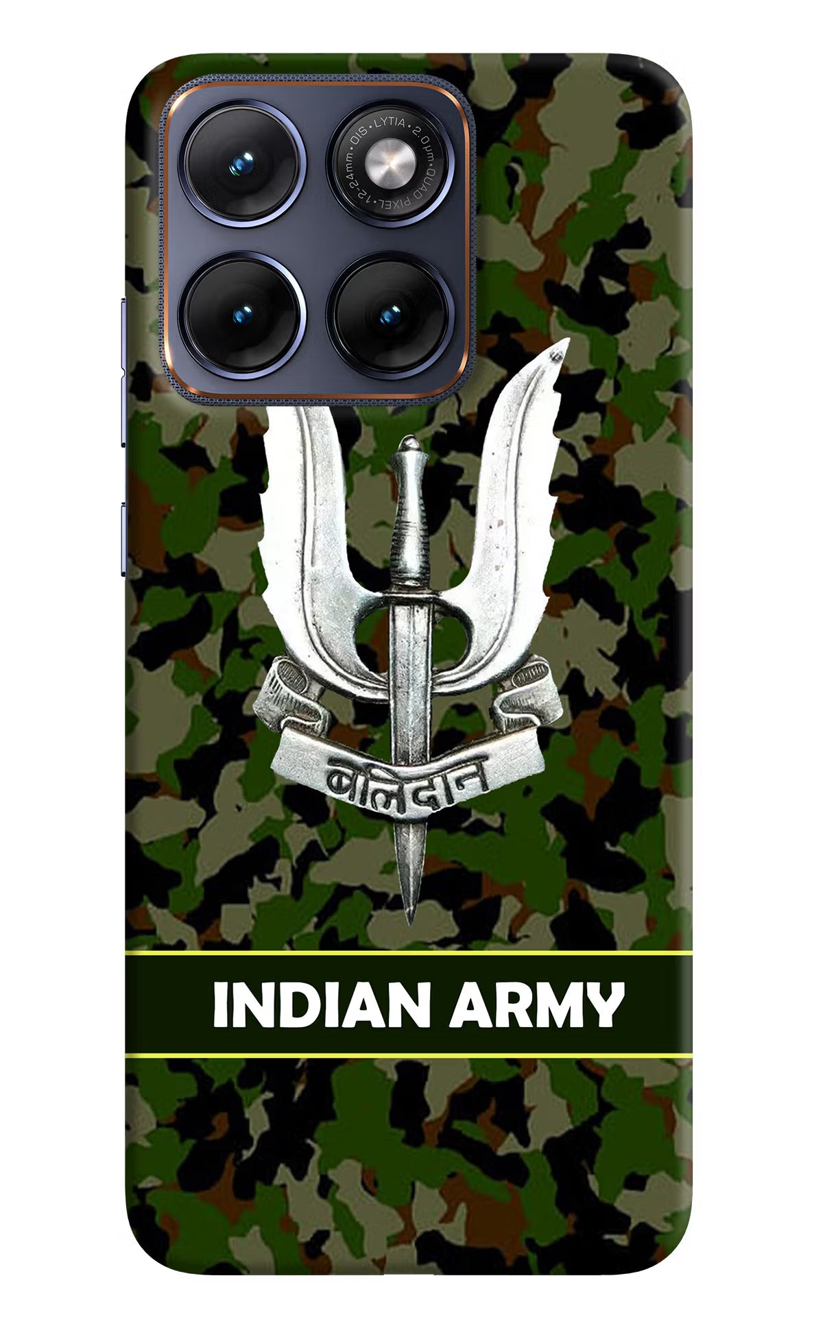 Balidan Indian Logo Moto Edge 70 Fusion Hard Case Back Cover by Casekaro