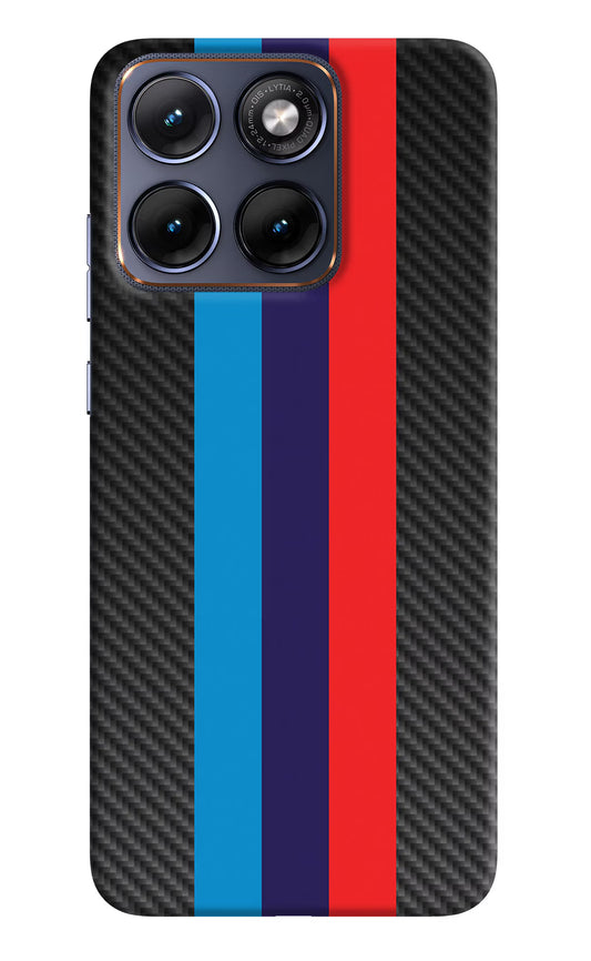 BMW Stripes Pattern Moto Edge 70 Fusion Hard Case Back Cover by Casekaro