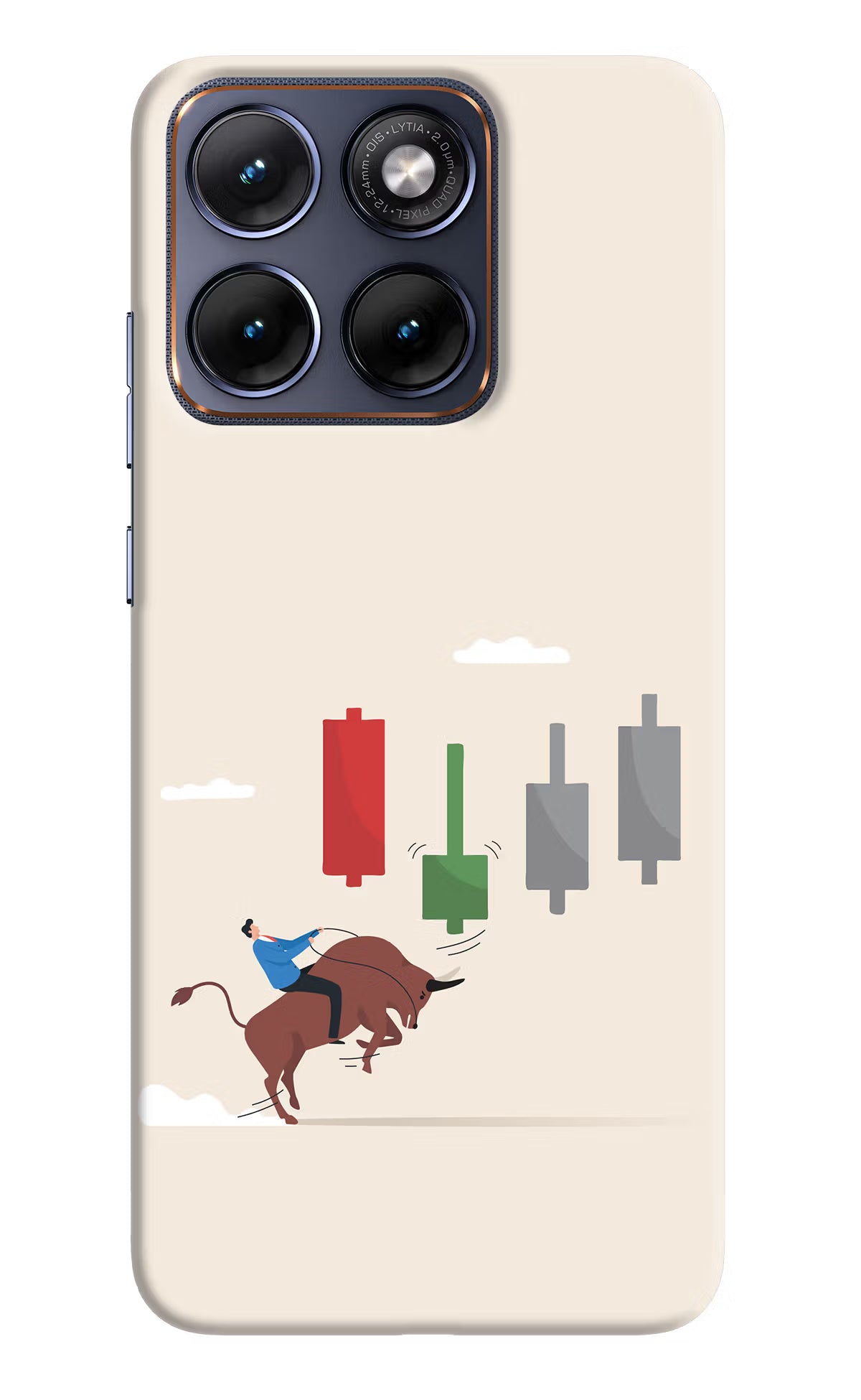 Bull Trading Momentum Moto Edge 70 Fusion Hard Case Back Cover by Casekaro