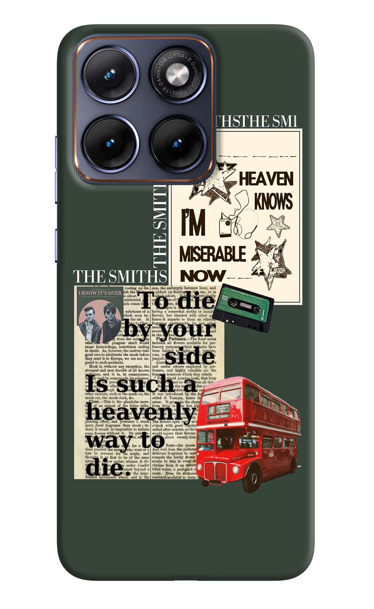 The Smiths Moto Edge 70 Fusion Hard Case Back Cover by Casekaro