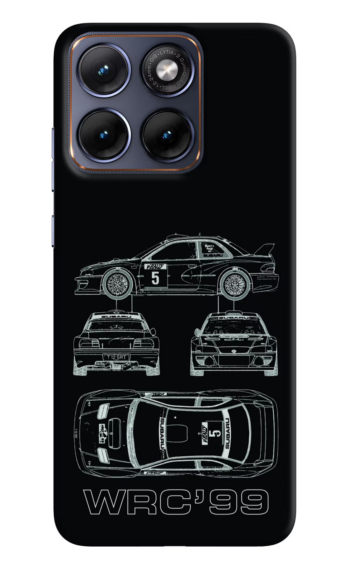 WRC'99 Moto Edge 70 Fusion Hard Case Back Cover by Casekaro