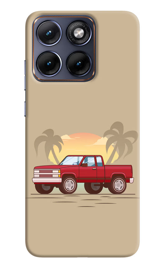 Desert Classic Drive Moto Edge 70 Fusion Hard Case Back Cover by Casekaro