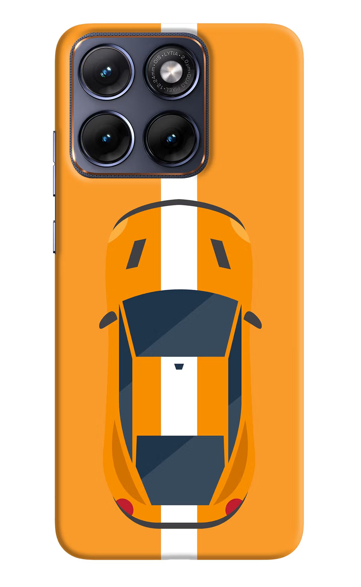 Highway Pursuit Moto Edge 70 Fusion Hard Case Back Cover by Casekaro