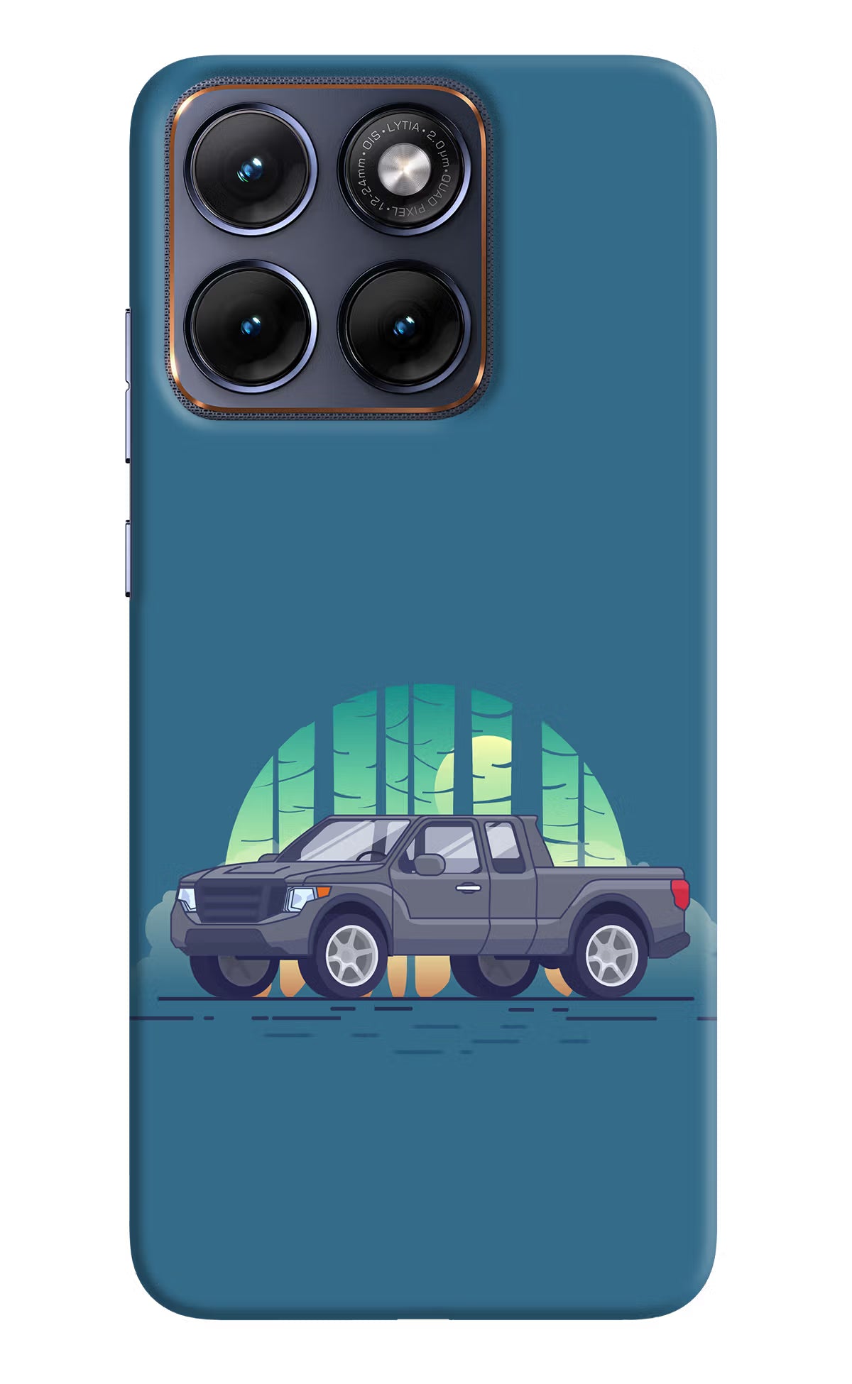Retro Garage Vibe Moto Edge 70 Fusion Hard Case Back Cover by Casekaro