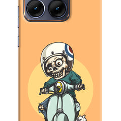 Undead Biker Moto Edge 70 Fusion Hard Case Back Cover by Casekaro