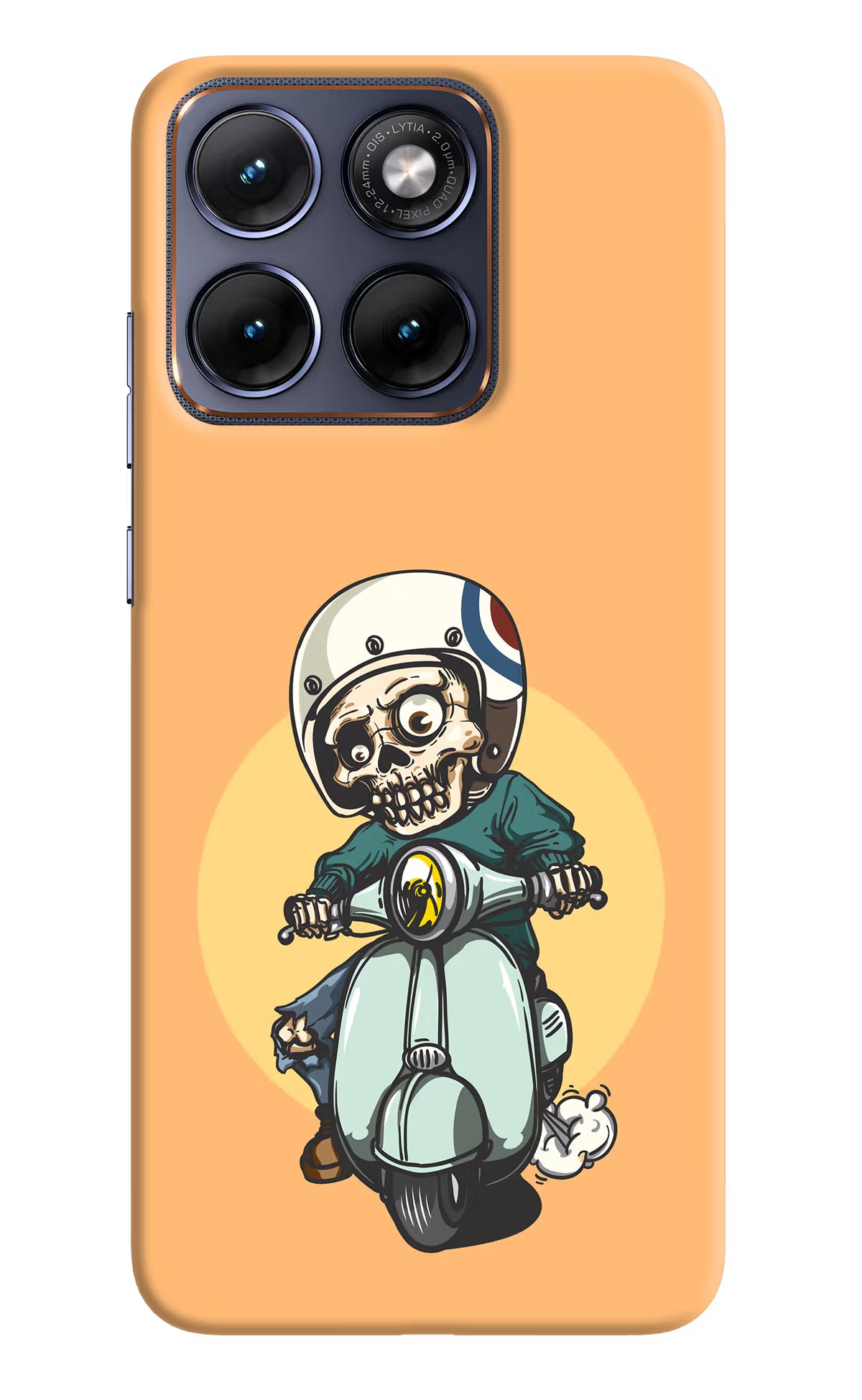 Undead Biker Moto Edge 70 Fusion Hard Case Back Cover by Casekaro
