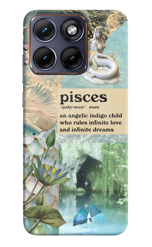 Pisces Zodiac Moto Edge 70 Fusion Hard Case Back Cover by Casekaro