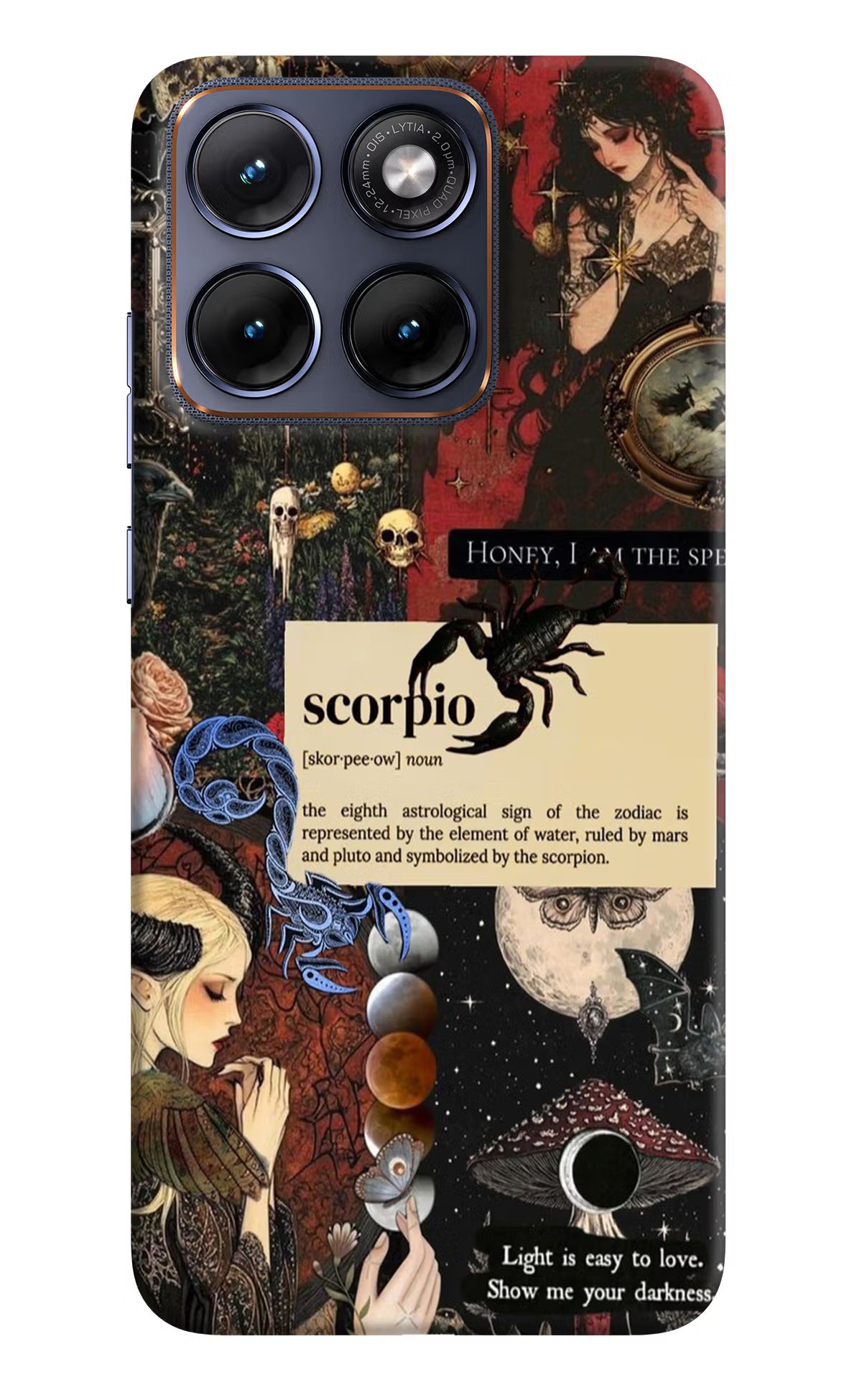 Scorpio Zodiac Moto Edge 70 Fusion Hard Case Back Cover by Casekaro