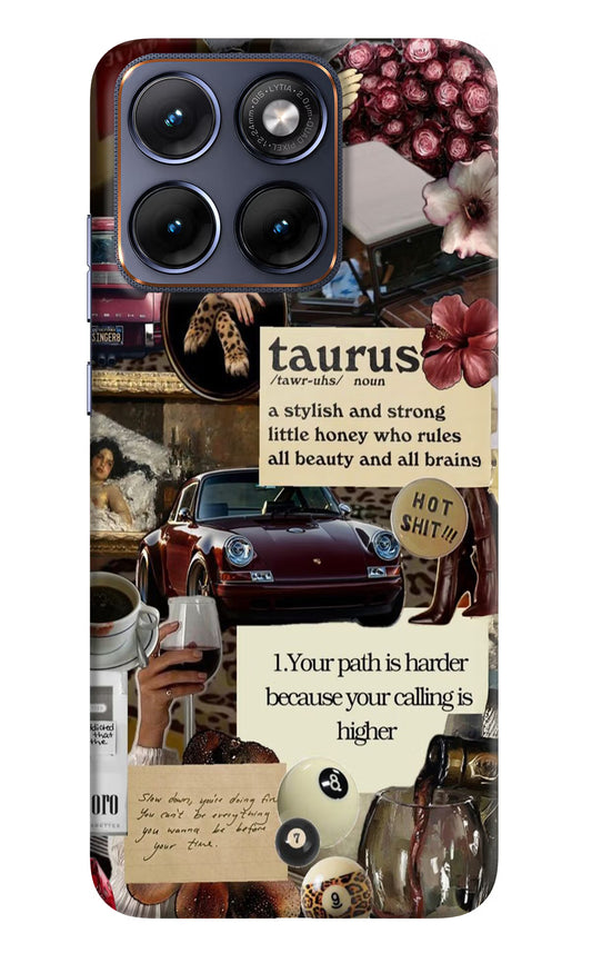 Taurus Zodiac Moto Edge 70 Fusion Hard Case Back Cover by Casekaro
