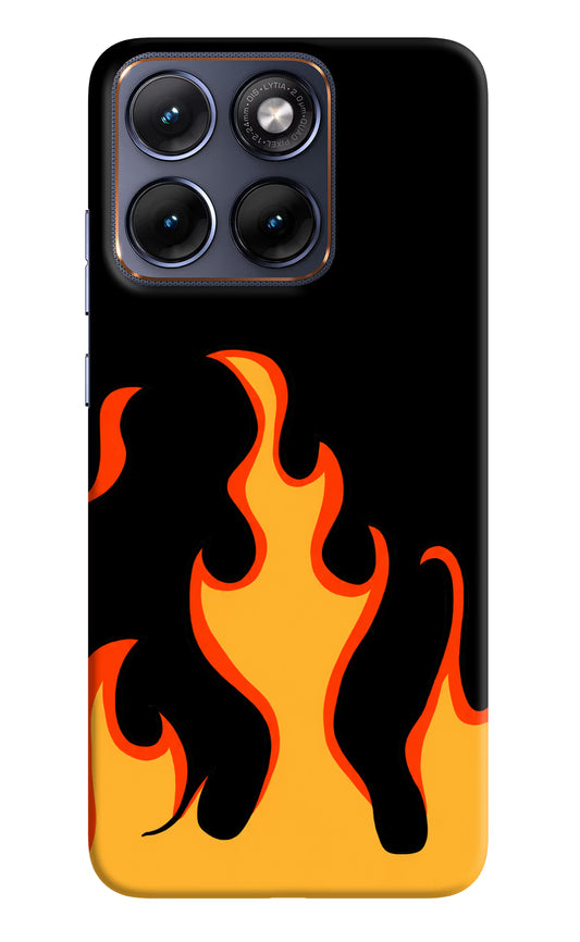Fired Up – Black Moto Edge 70 Fusion Hard Case Back Cover by Casekaro