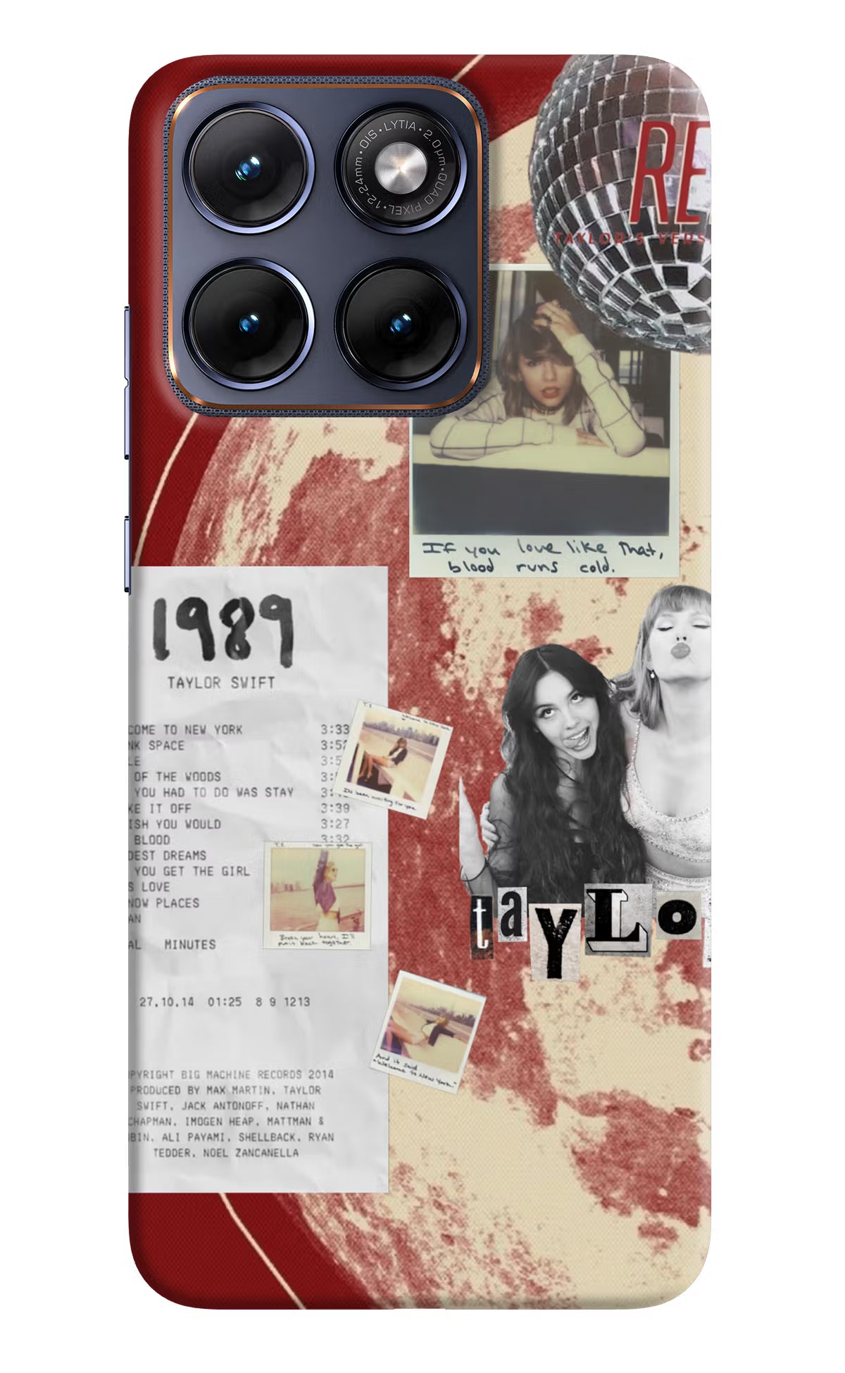 Taylor Swift Moto Edge 70 Fusion Back Cover