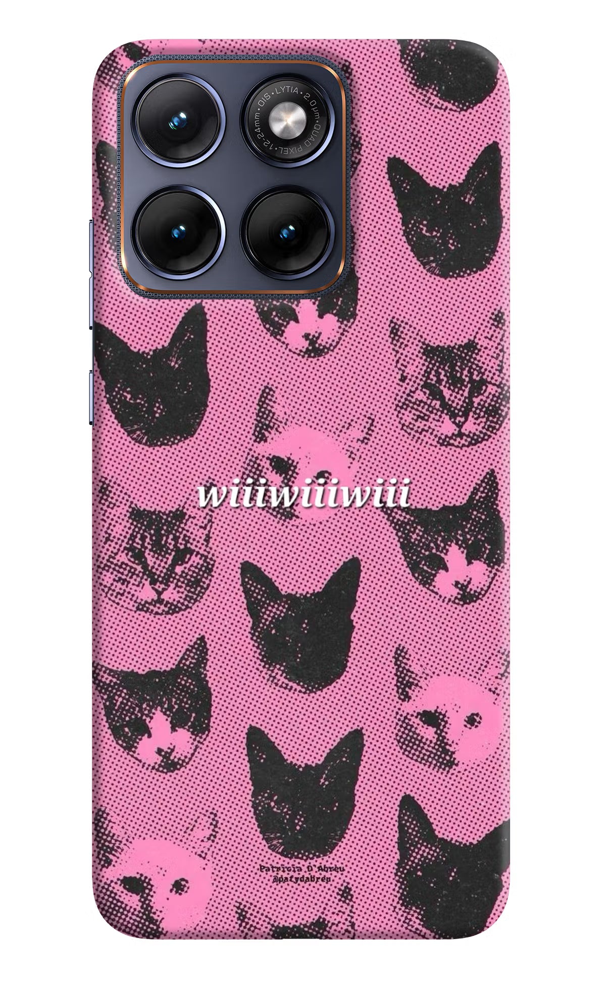 Pink Cats Moto Edge 70 Fusion Back Cover