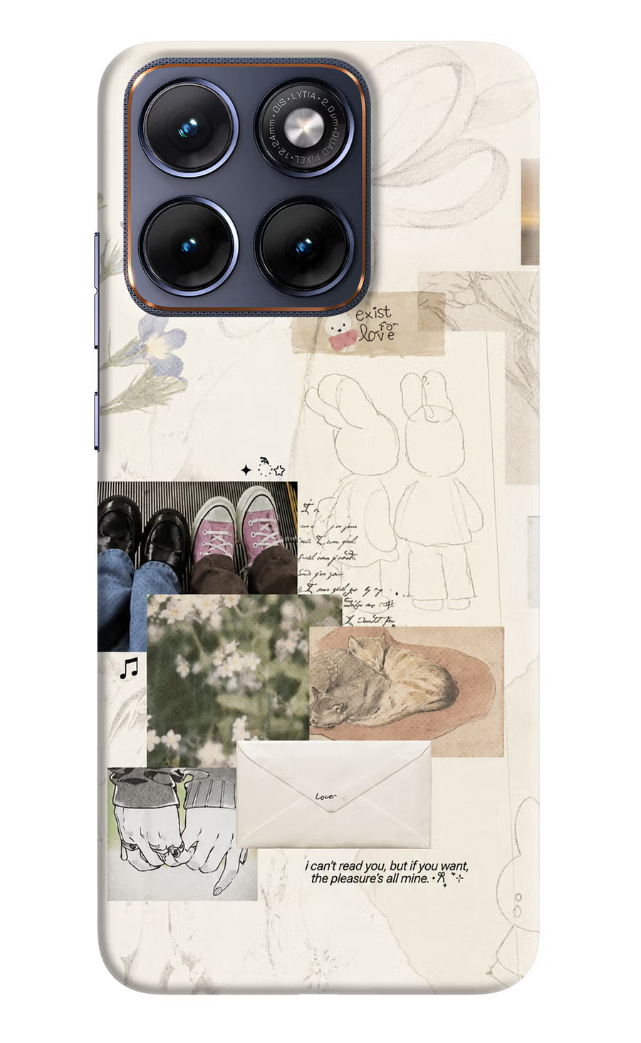 Soft Aesthetic Moto Edge 70 Fusion Back Cover, Hard case