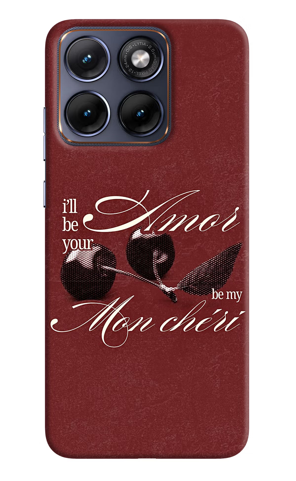 Velvet Cherry Moto Edge 70 Fusion Back Cover