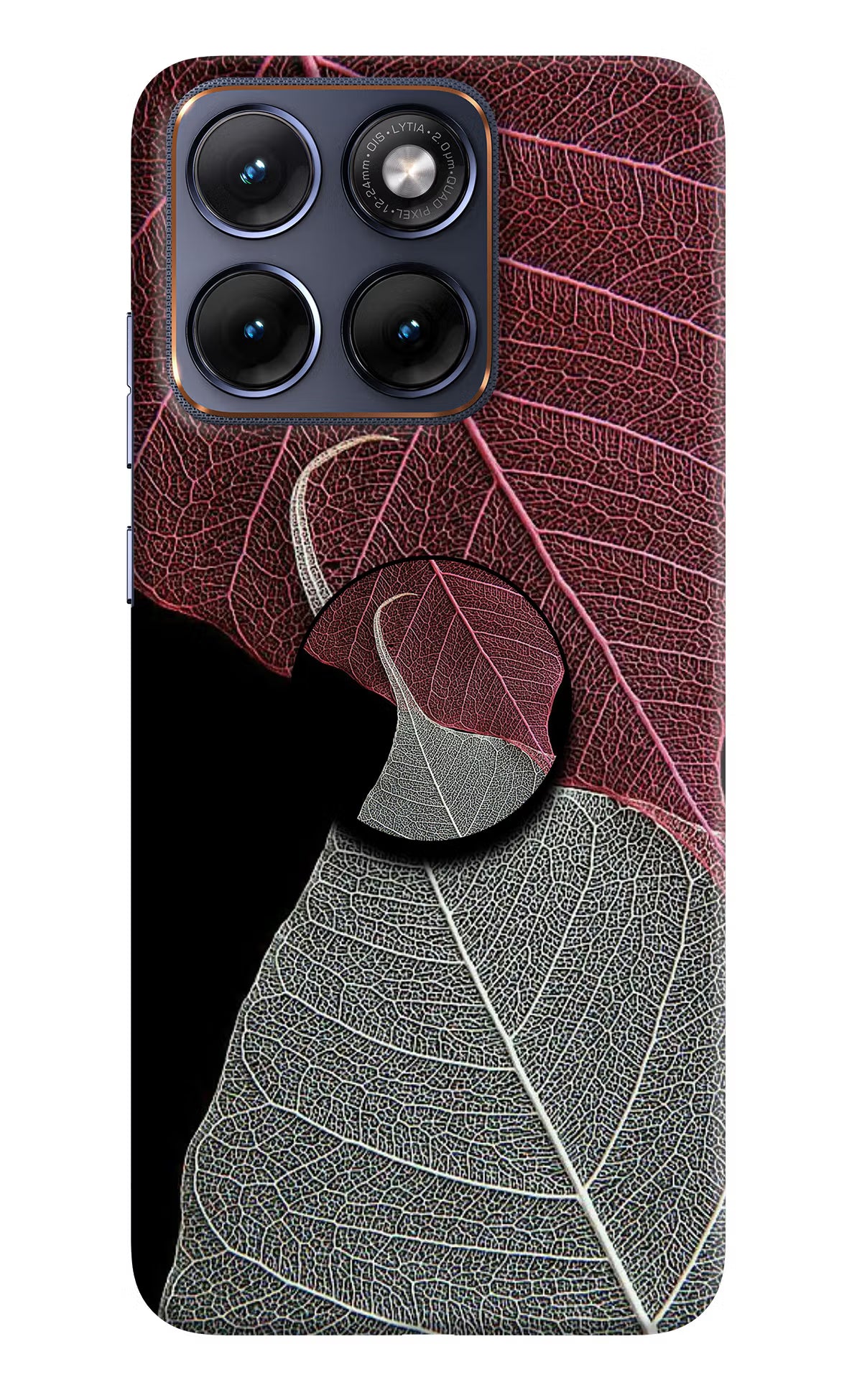 Leaf Pattern Moto Edge 70 Fusion Pop Case by Casekaro
