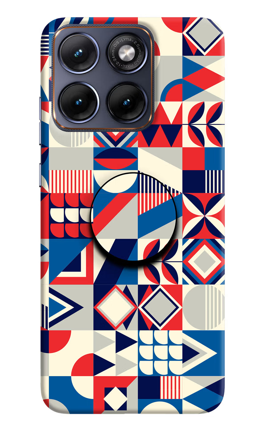 Colorful Pattern Moto Edge 70 Fusion Pop Case, Hard case