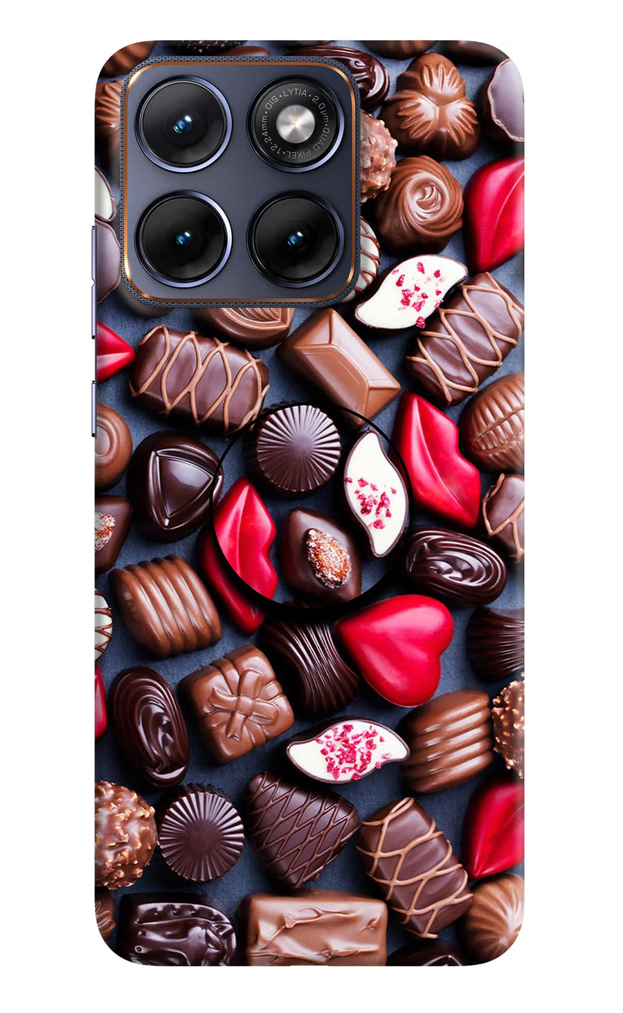 Chocolates Moto Edge 70 Fusion Pop Case, Hard case