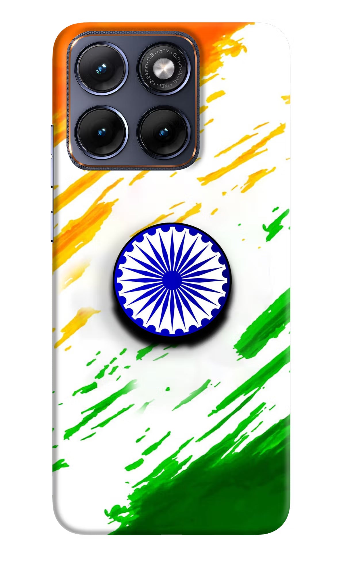 Indian Flag Ashoka Chakra Moto Edge 70 Fusion Pop Case by Casekaro
