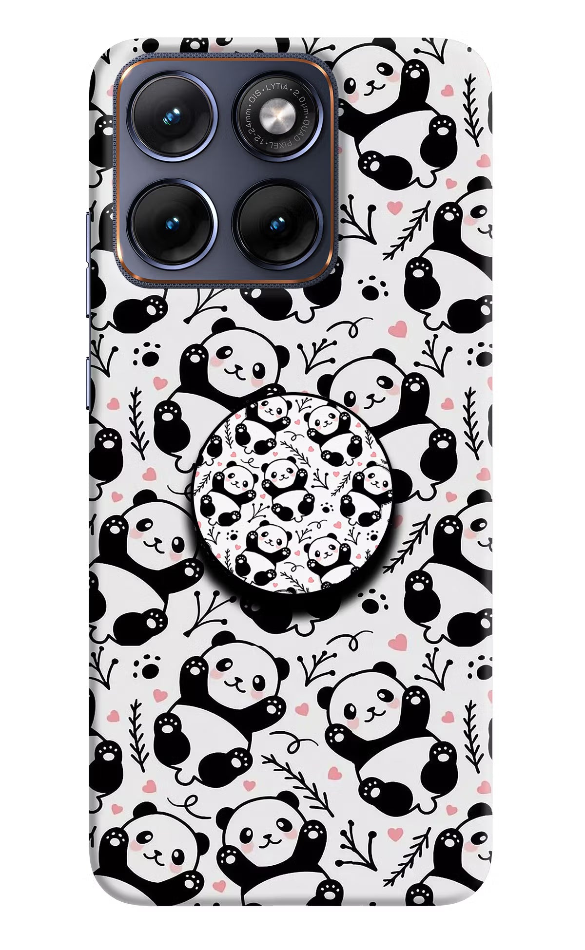 Cute Panda Moto Edge 70 Fusion Pop Case by Casekaro