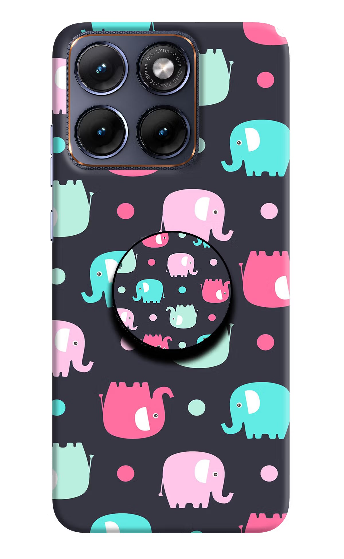 Baby Elephants Moto Edge 70 Fusion Pop Case by Casekaro