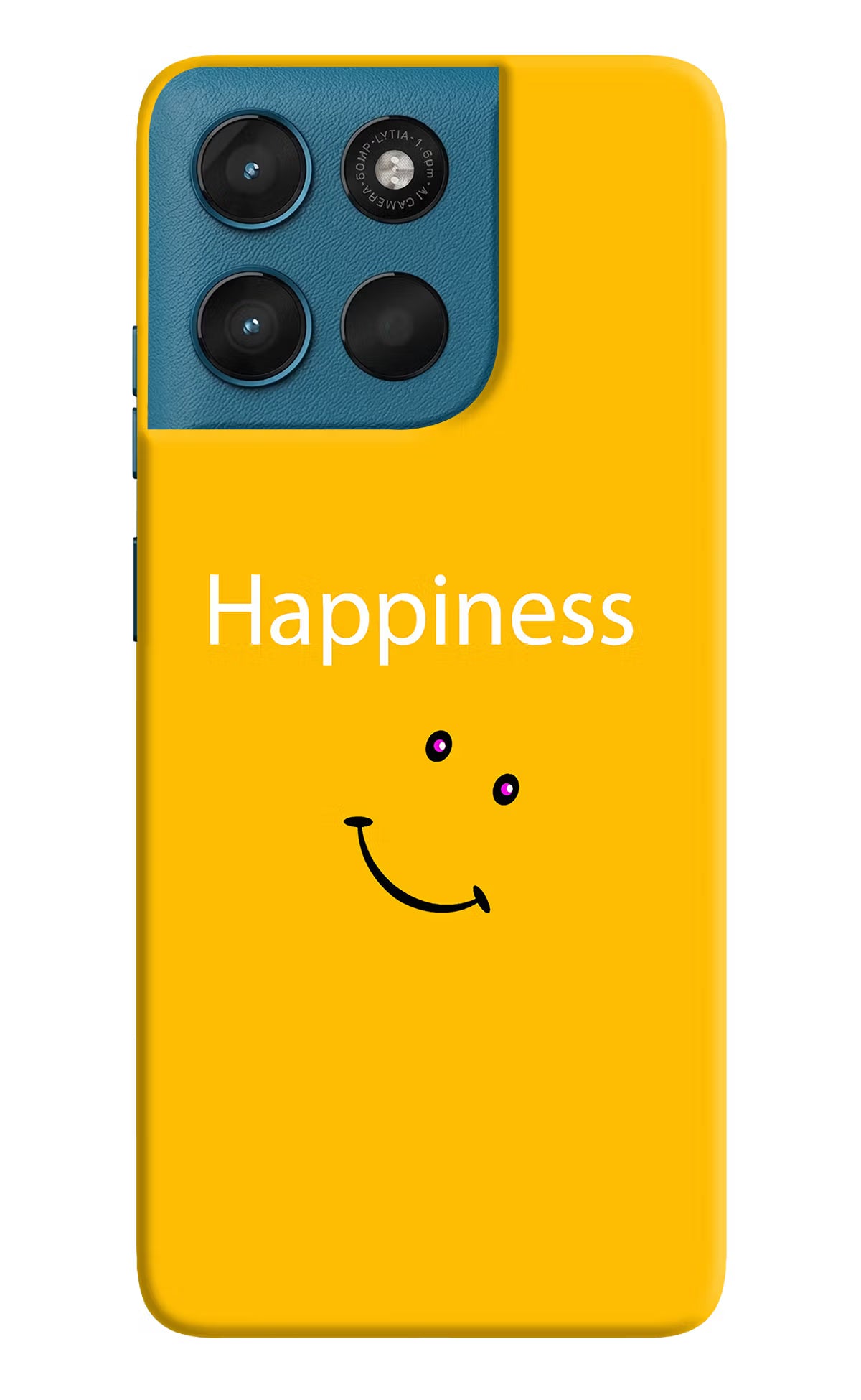 Happiness With Smiley Moto G57 Power 5G Hard Case Back Cover by Casekaro