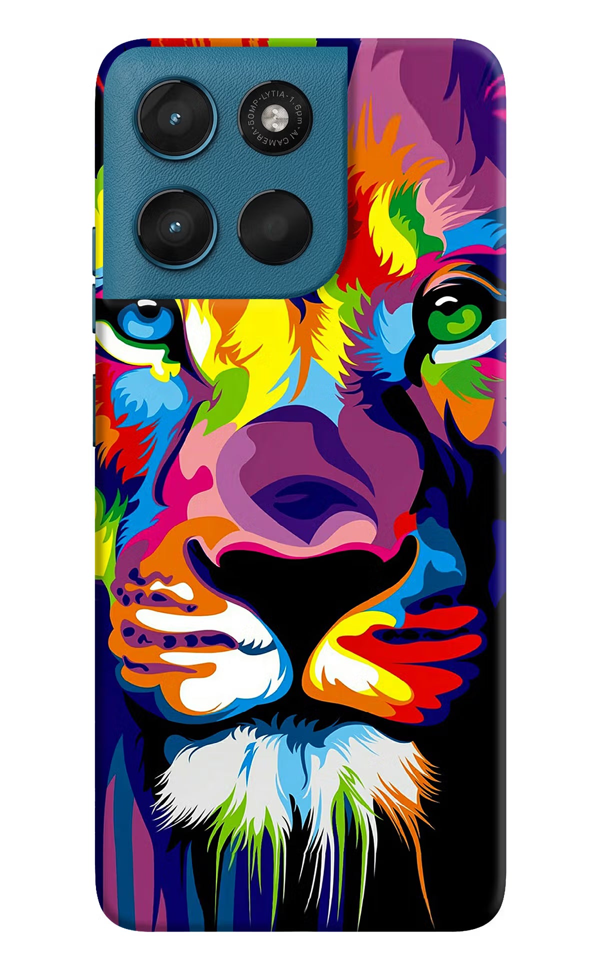 Lion Moto G57 Power 5G Hard Case Back Cover by Casekaro