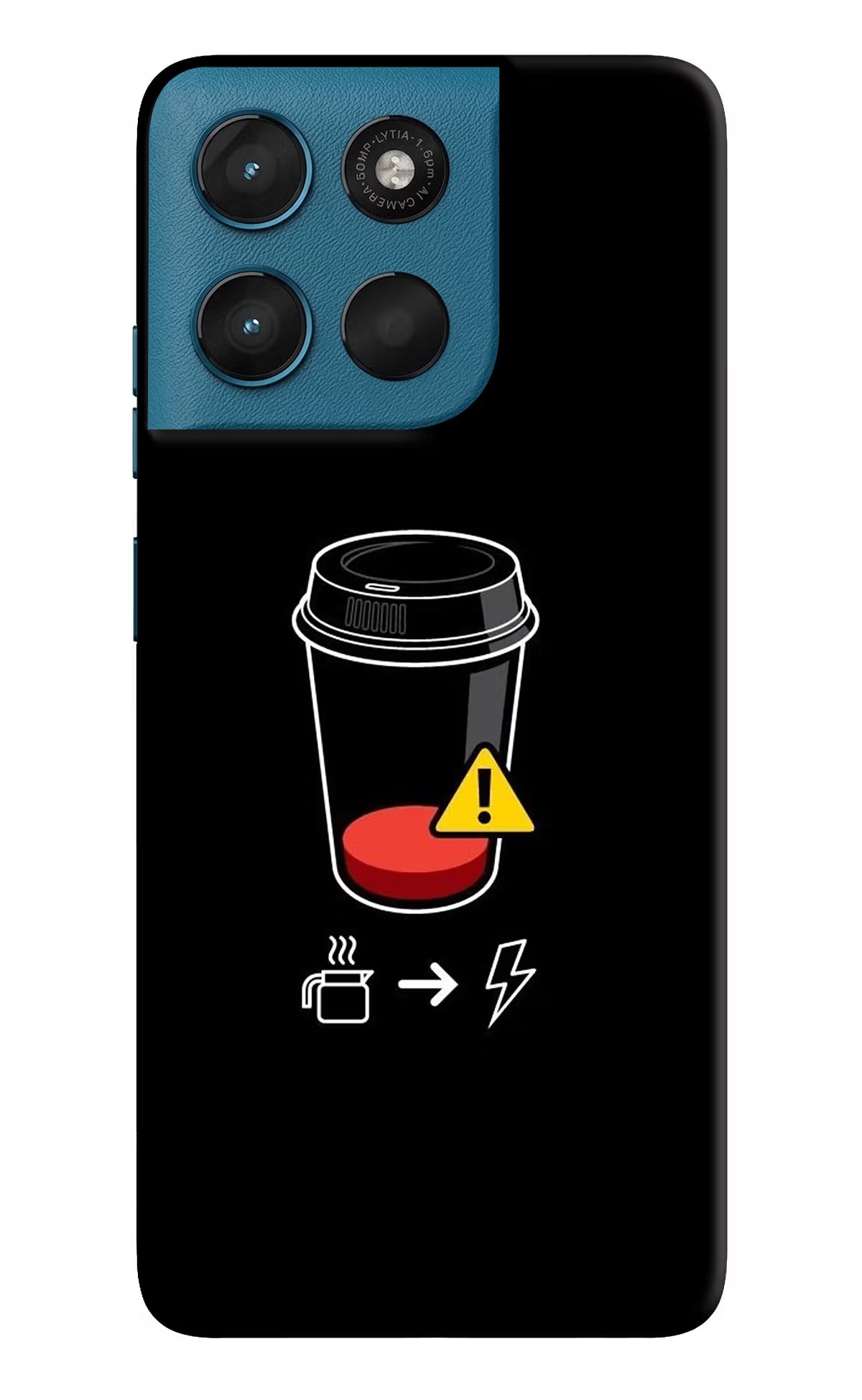 Coffee Moto G57 Power 5G Hard Case Back Cover by Casekaro